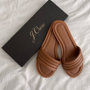 Sorrento Padded Leather Slides